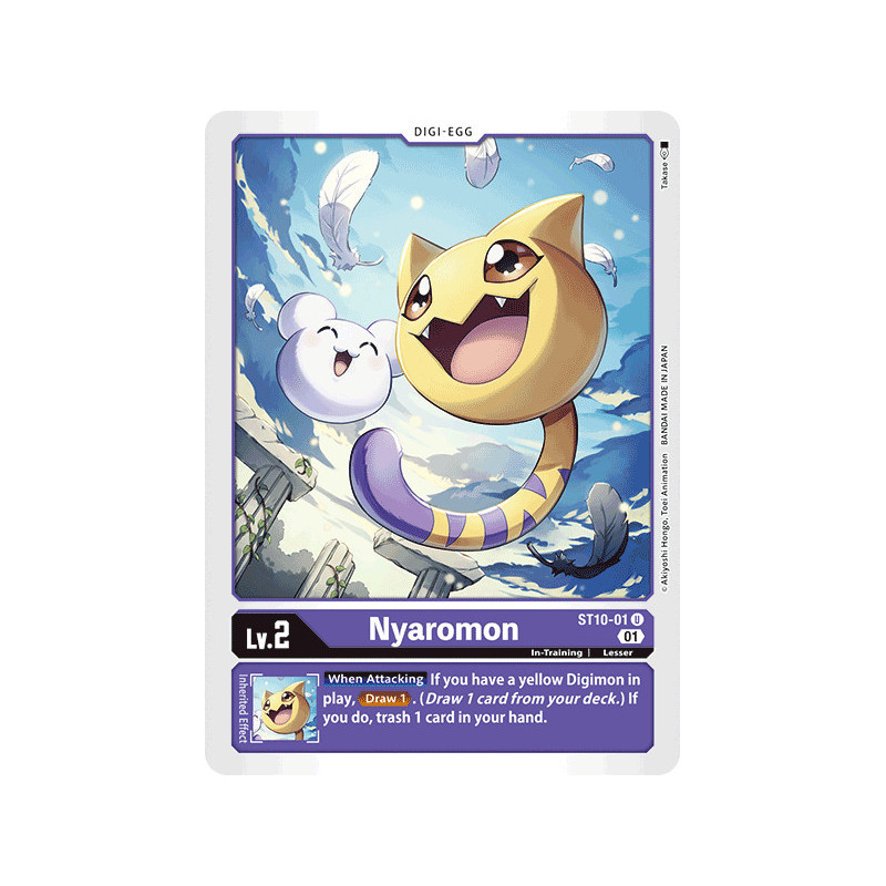 Digimon_TCG_ST10-01_Nyaromon_Uncommon_Sinister_Order_Card_Game