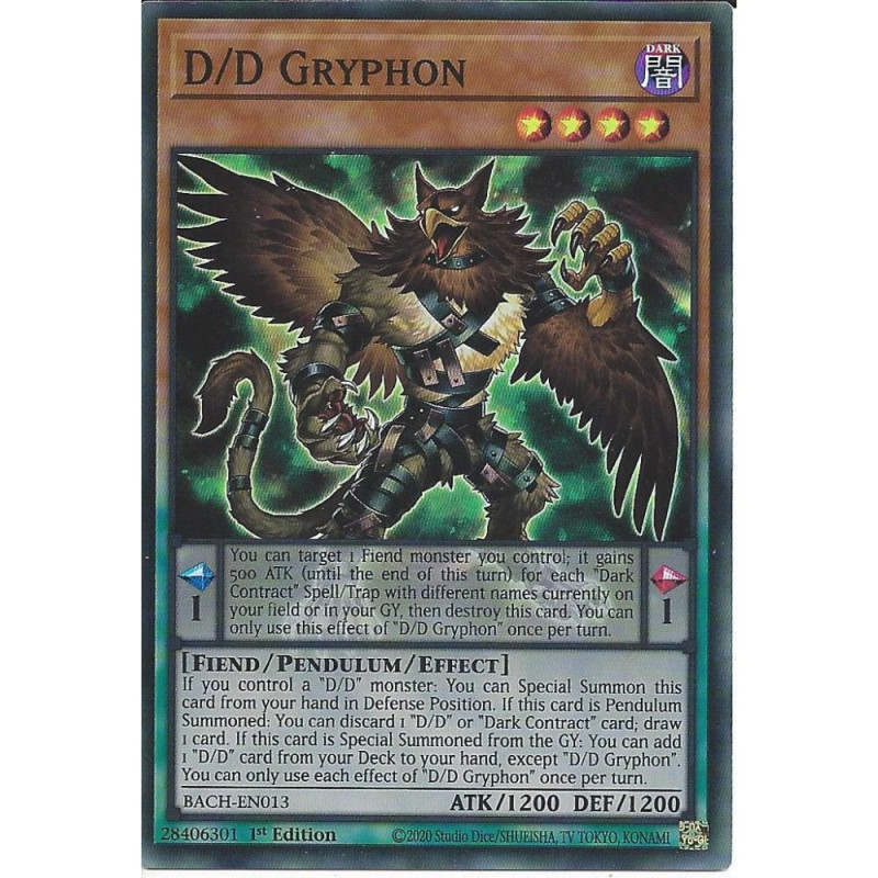 Yu-Gi-Oh-TCG-BACH-EN013-SR-D-D-Gryphon-Battle-of-Chaos