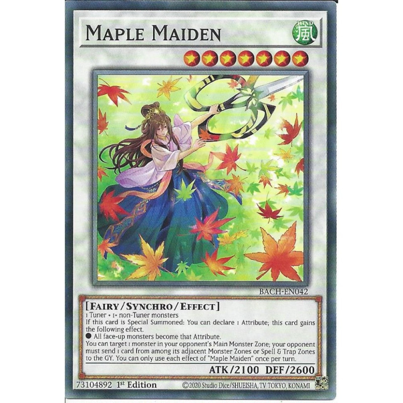 Yu-Gi-Oh-TCG-BACH-EN042-C-Maple-Maiden-Battle-of-Chaos