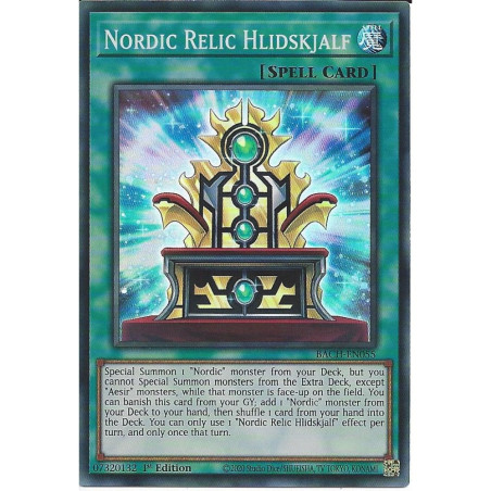 Yu-Gi-Oh-TCG-BACH-EN055-SR-Nordic-Relic-Hlidskjalf-Battle-of-Chaos