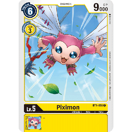 Digimon_TCG_BT1-059_Piximon_Common_New_Evolution_Card_Game