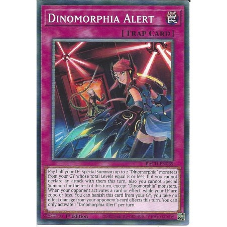 Yu-Gi-Oh-TCG-BACH-EN069-C-Dinomorphia-Alert-Battle-of-Chaos