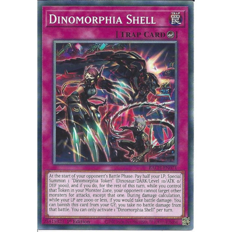 Yu-Gi-Oh-TCG-BACH-EN071-C-Dinomorphia-Shell-Battle-of-Chaos