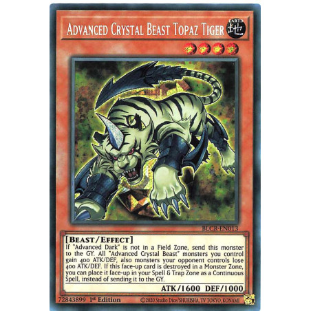 Yu-Gi-Oh-TCG-BLCR-EN013-SE-Advanced-Crystal-Beast-Topaz-Tiger-Battles-of-Legend-Crystal-Revenge