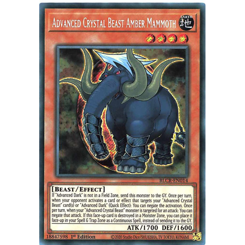Yu-Gi-Oh-TCG-BLCR-EN014-SE-Advanced-Crystal-Beast-Amber-Mammoth-Battles-of-Legend-Crystal-Revenge