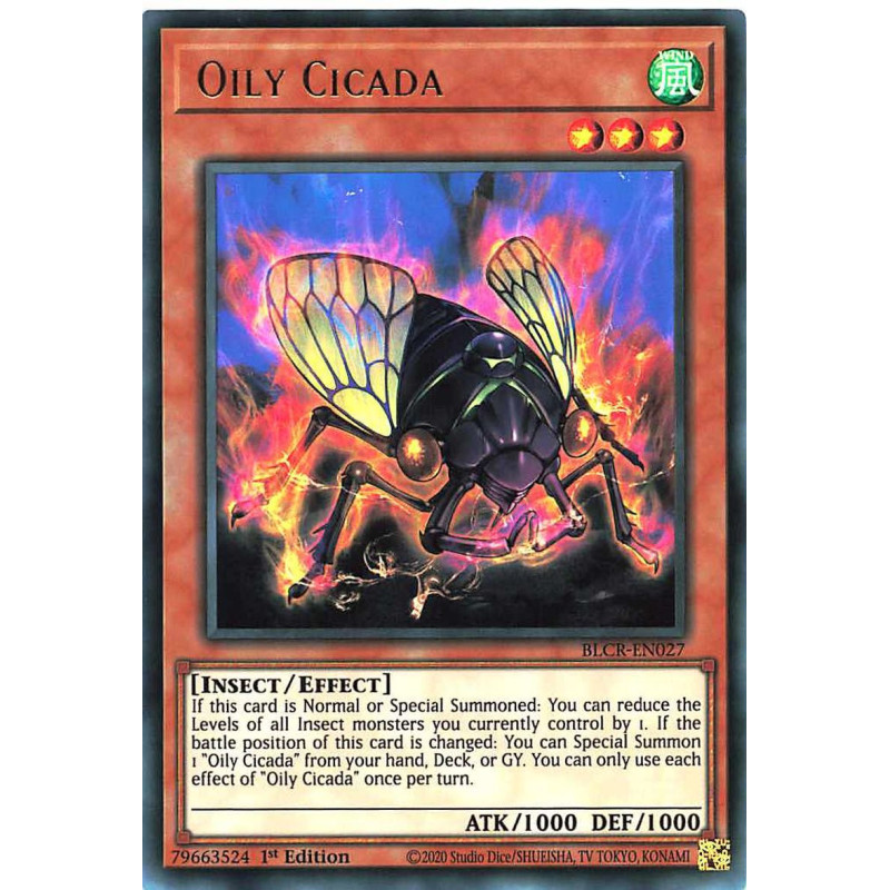 Yu-Gi-Oh-TCG-BLCR-EN027-UR-Oily-Cicada-Battles-of-Legend-Crystal-Revenge