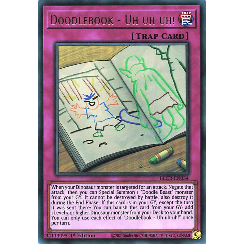 Yu-Gi-Oh-TCG-BLCR-EN034-UR-Doodlebook-Uh-uh-uh-Battles-of-Legend-Crystal-Revenge