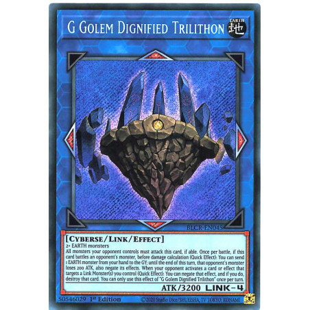 Yu-Gi-Oh-TCG-BLCR-EN045-SE-G-Golem-Dignified-Trilithon-Battles-of-Legend-Crystal-Revenge