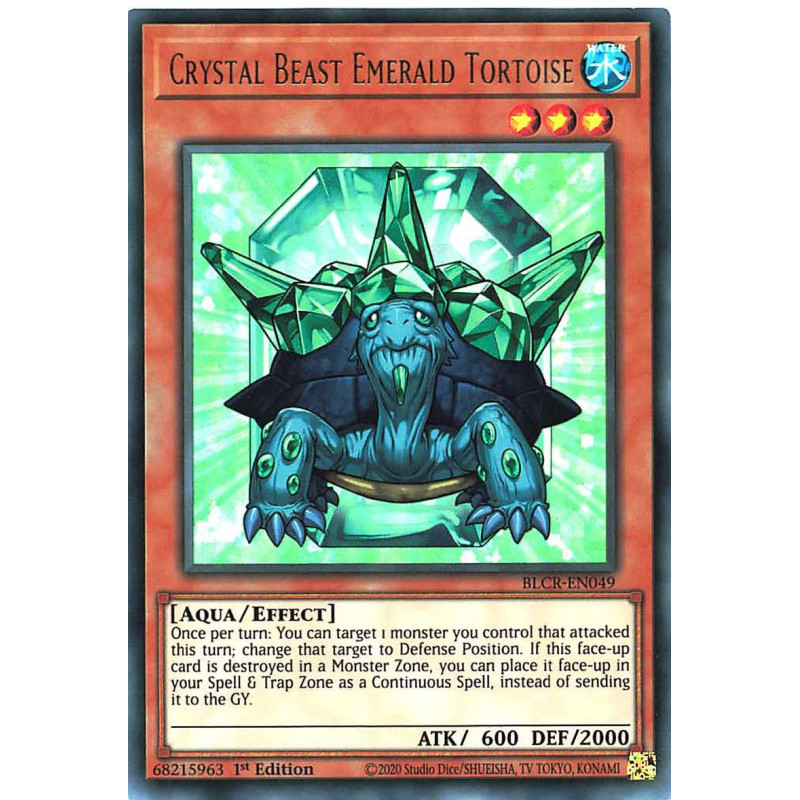 Yu-Gi-Oh-TCG-BLCR-EN049-UR-Crystal-Beast-Emerald-Tortoise-Battles-of-Legend-Crystal-Revenge