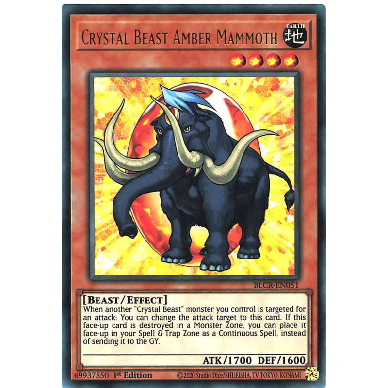 Yu-Gi-Oh-TCG-BLCR-EN051-UR-Crystal-Beast-Amber-Mammoth-Battles-of-Legend-Crystal-Revenge