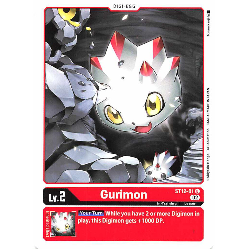 Digimon_TCG_ST12-01_Gurimon_Uncommon_Sinister_Order_Card_Game