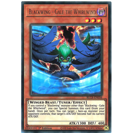 Yu-Gi-Oh-TCG-BLCR-EN056-UR-Blackwing-Gale-the-Whirlwind-Battles-of-Legend-Crystal-Revenge