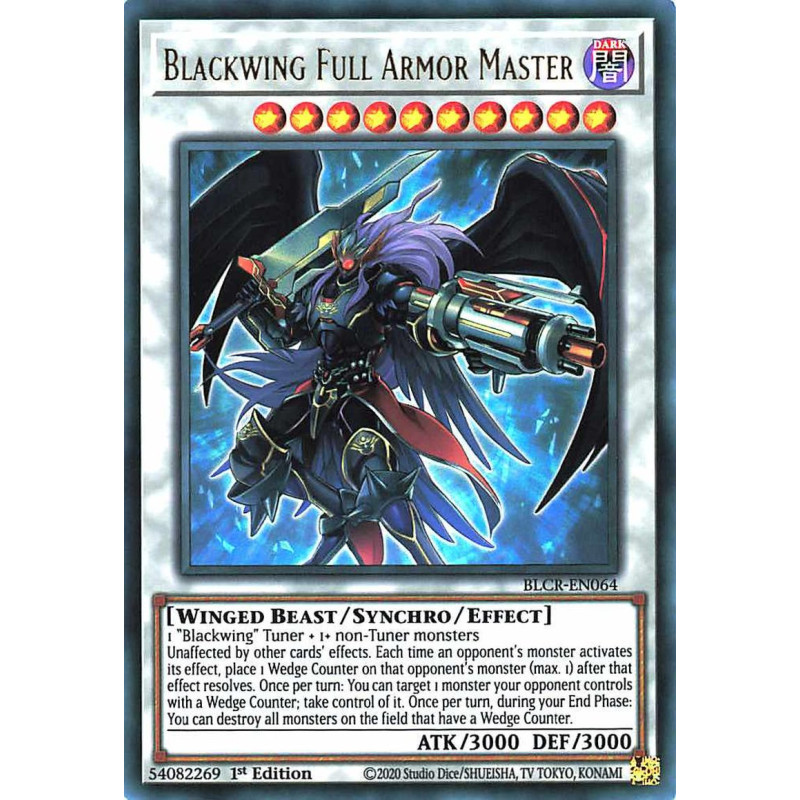 Yu-Gi-Oh-TCG-BLCR-EN064-UR-Blackwing-Full-Armor-Master-Battles-of-Legend-Crystal-Revenge