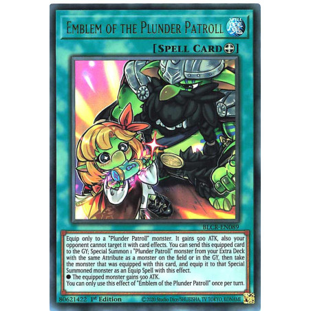 Yu-Gi-Oh-TCG-BLCR-EN089-UR-Emblem-of-the-Plunder-Patroll-Battles-of-Legend-Crystal-Revenge