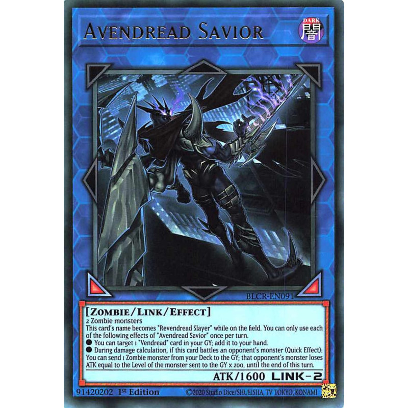 Yu-Gi-Oh-TCG-BLCR-EN091-UR-Avendread-Savior-Battles-of-Legend-Crystal-Revenge