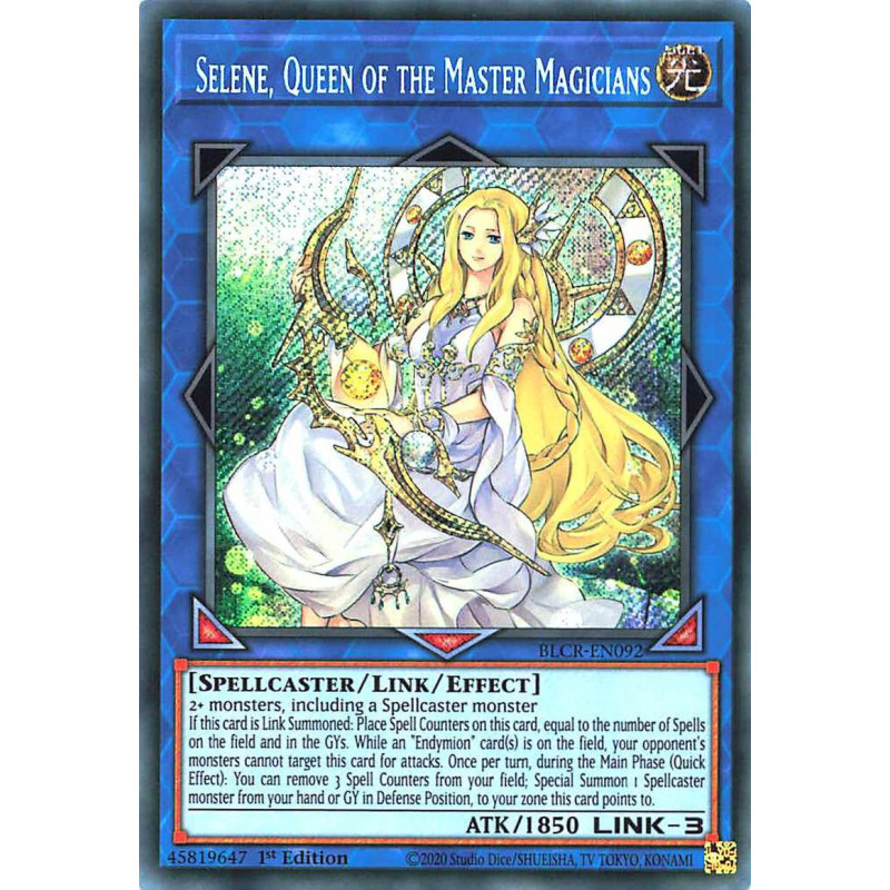 Yu-Gi-Oh-TCG-BLCR-EN092-SE-Selene-Queen-of-the-Master-Magicians-Battles-of-Legend-Crystal-Revenge