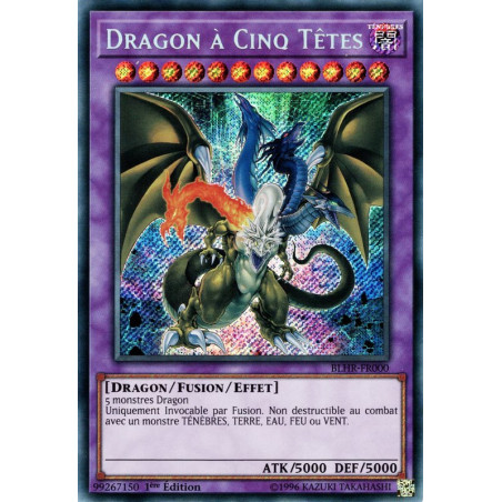 Yu-Gi-Oh-TCG-BLHR-FR000-SE-Dragon-Cinq-T-tes-Batailles-de-L-gende-La-Vengeance-du-H-ros