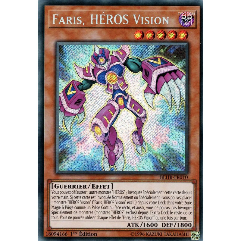 Yu-Gi-Oh-TCG-BLHR-FR010-SE-Faris-H-ROS-Vision-Batailles-de-L-gende-La-Vengeance-du-H-ros