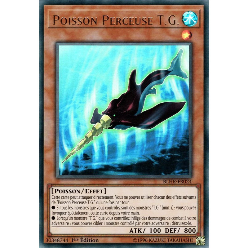 Yu-Gi-Oh-TCG-BLHR-FR024-UR-Poisson-Perceuse-T-G-Batailles-de-L-gende-La-Vengeance-du-H-ros