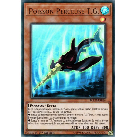 Yu-Gi-Oh-TCG-BLHR-FR024-UR-Poisson-Perceuse-T-G-Batailles-de-L-gende-La-Vengeance-du-H-ros