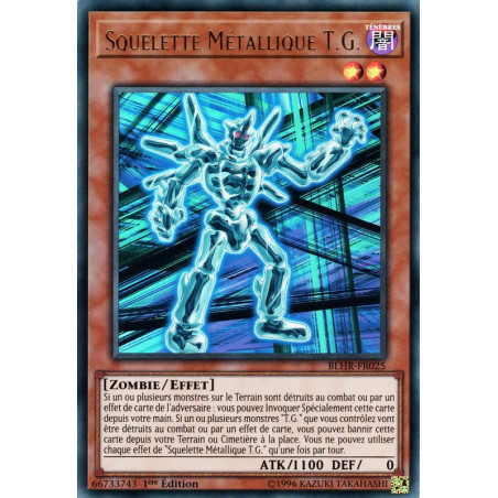 Yu-Gi-Oh-TCG-BLHR-FR025-UR-Squelette-M-tallique-T-G-Batailles-de-L-gende-La-Vengeance-du-H-ros