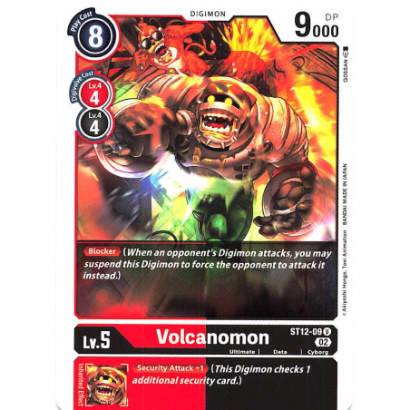 Digimon_TCG_ST12-09_Volcanomon_Uncommon_Sinister_Order_Card_Game