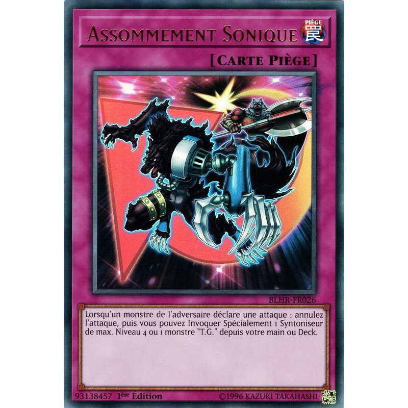 Yu-Gi-Oh-TCG-BLHR-FR026-UR-Assommement-Sonique-Batailles-de-L-gende-La-Vengeance-du-H-ros