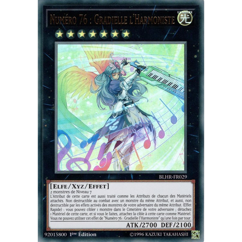 Yu-Gi-Oh-TCG-BLHR-FR029-UR-Num-ro-76-Gradielle-l-Harmoniste-Batailles-de-L-gende-La-Vengeance-du-H-ros