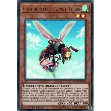 Yu-Gi-Oh-TCG-BLHR-FR033-UR-Gu-pe-de-Bataille-Sting-le-Poison-Batailles-de-L-gende-La-Vengeance-du-H-ros