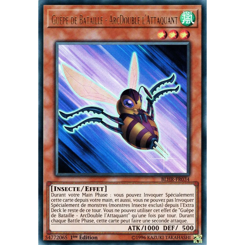 Yu-Gi-Oh-TCG-BLHR-FR034-UR-Gu-pe-de-Bataille-ArcDouble-l-Attaquant-Batailles-de-L-gende-La-Vengeance-du-H-ros