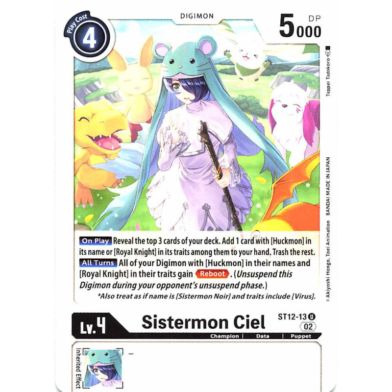 Digimon_TCG_ST12-13_Sistermon_Ciel_Uncommon_Sinister_Order_Card_Game