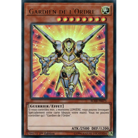 Yu-Gi-Oh-TCG-BLHR-FR075-UR-Gardien-de-l-Ordre-Batailles-de-L-gende-La-Vengeance-du-H-ros