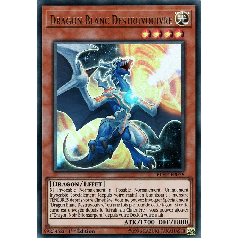 Yu-Gi-Oh-TCG-BLHR-FR076-UR-Dragon-Blanc-Destruvouivre-Batailles-de-L-gende-La-Vengeance-du-H-ros