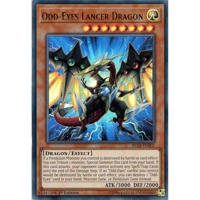 Yu-Gi-Oh-TCG-BLLR-EN001-UR-Odd-Eyes-Lancer-Dragon-Battles-of-Legend-Light-s-Revenge