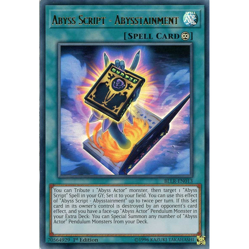 Yu-Gi-Oh-TCG-BLLR-EN013-UR-Abyss-Script-Abysstainment-Battles-of-Legend-Light-s-Revenge