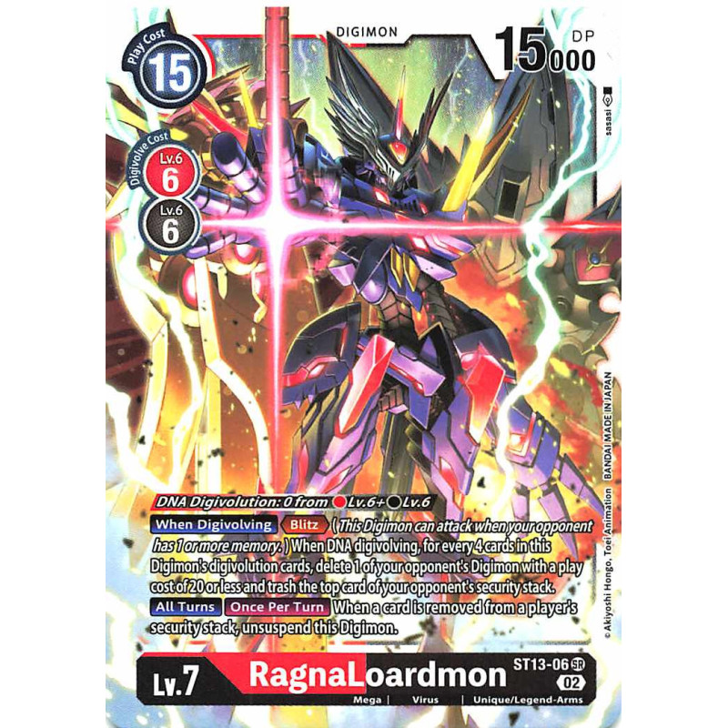 Digimon_TCG_ST13-06_RagnaLoardmon_Super_Rare_Sinister_Order_Card_Game
