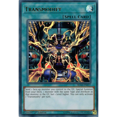 Yu-Gi-Oh-TCG-BLLR-EN077-UR-Transmodify-Battles-of-Legend-Light-s-Revenge