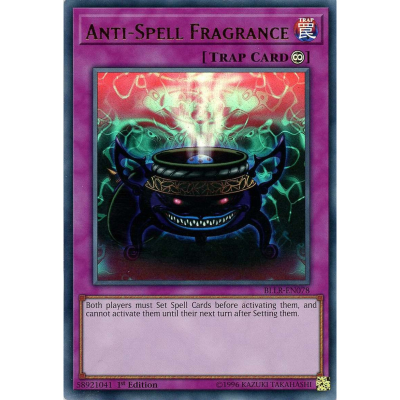 Yu-Gi-Oh-TCG-BLLR-EN078-UR-Anti-Spell-Fragrance-Battles-of-Legend-Light-s-Revenge