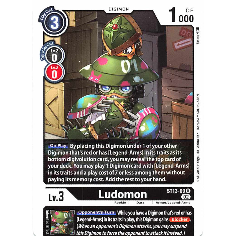 Digimon_TCG_ST13-09_Ludomon_Uncommon_Sinister_Order_Card_Game