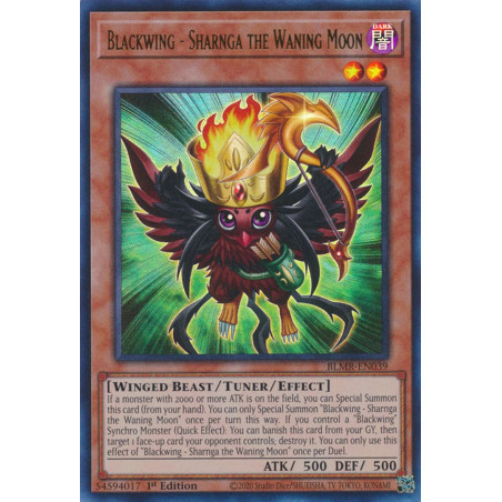 Yu-Gi-Oh-TCG-BLMR-EN039-UR-Blackwing-Sharnga-the-Waning-Moon-Battles-of-Legend-Monstrous-Revenge