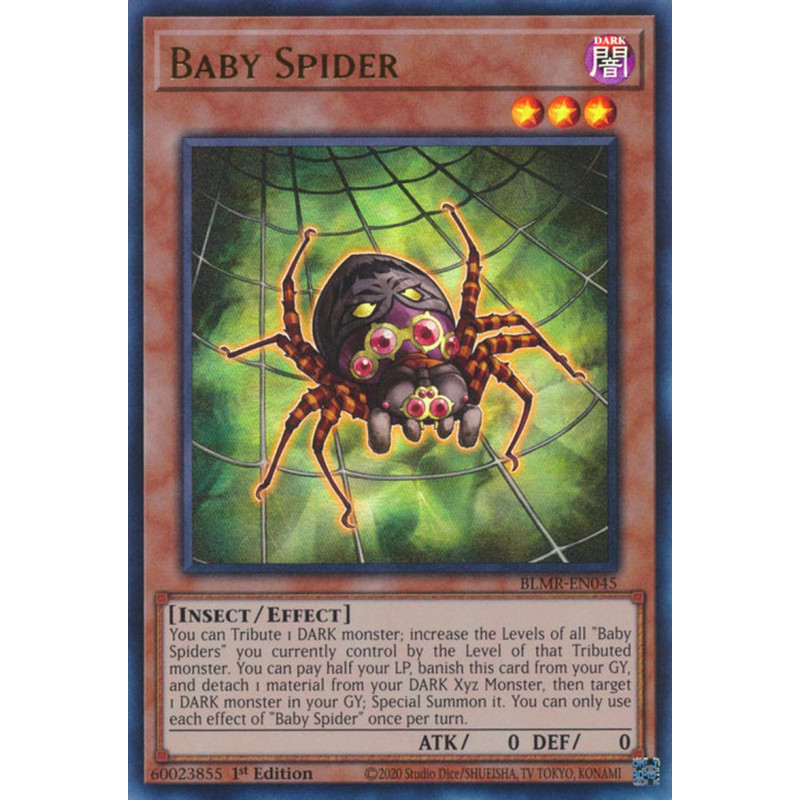 Yu-Gi-Oh-TCG-BLMR-EN045-UR-Baby-Spider-Battles-of-Legend-Monstrous-Revenge
