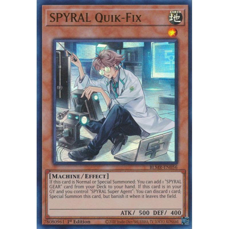 Yu-Gi-Oh-TCG-BLMR-EN056-UR-SPYRAL-Quik-Fix-Battles-of-Legend-Monstrous-Revenge