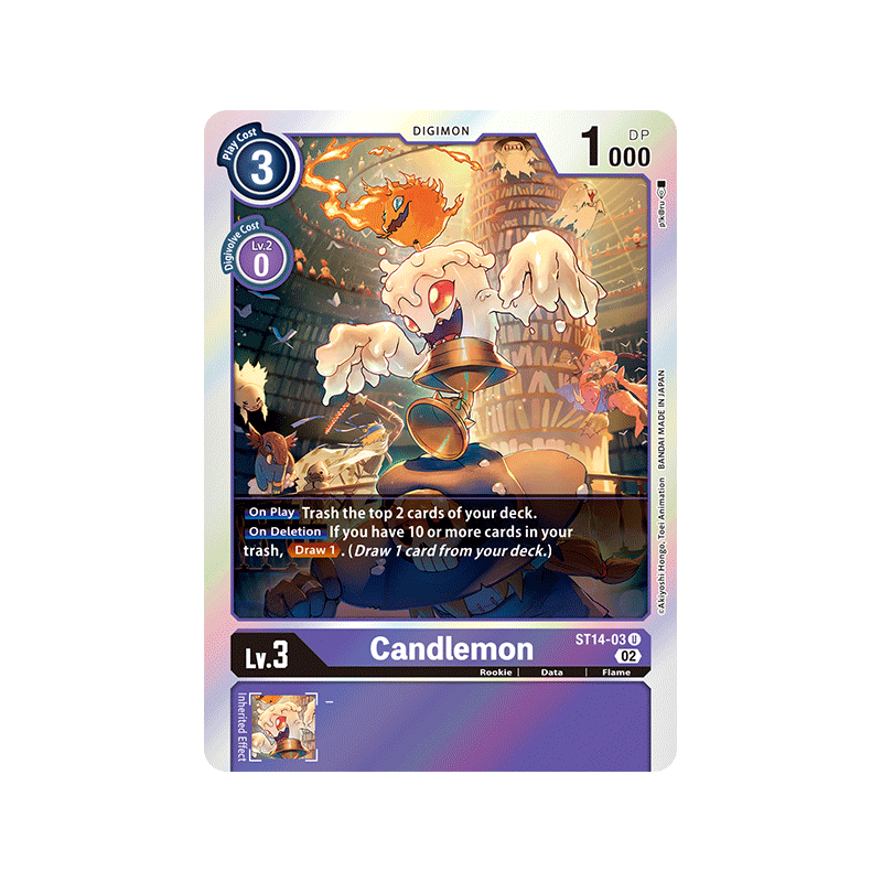 Digimon_TCG_ST14-03_Candlemon_Uncommon_Sinister_Order_Card_Game