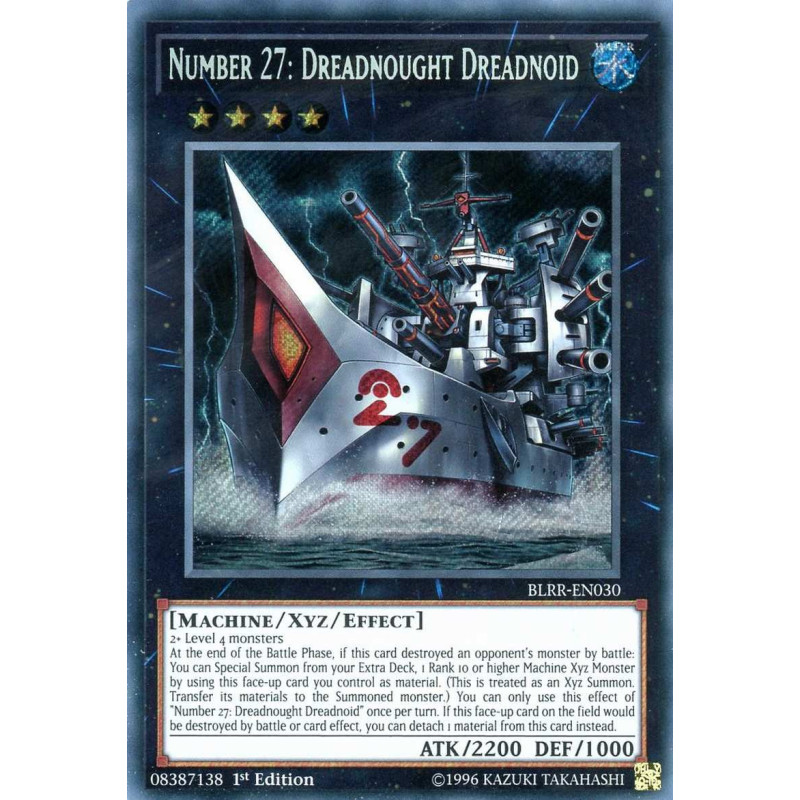 Yu-Gi-Oh-TCG-BLRR-EN030-SE-Number-27-Dreadnought-Dreadnoid-Battles-of-Legend-Relentless-Revenge