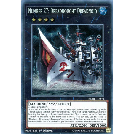 Yu-Gi-Oh-TCG-BLRR-EN030-SE-Number-27-Dreadnought-Dreadnoid-Battles-of-Legend-Relentless-Revenge