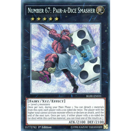 Yu-Gi-Oh-TCG-BLRR-EN031-SE-Number-67-Pair-a-Dice-Smasher-Battles-of-Legend-Relentless-Revenge