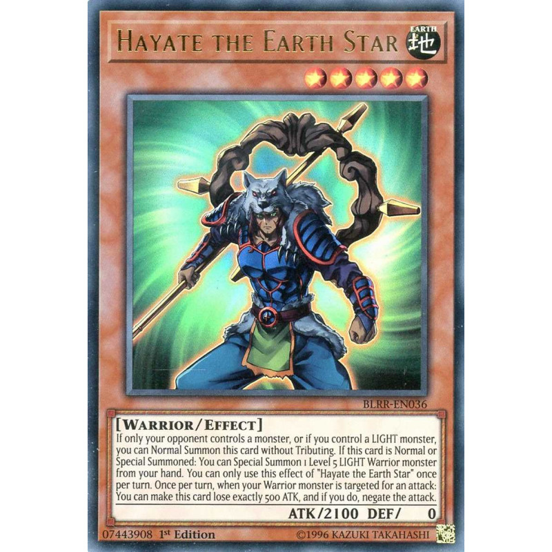 Yu-Gi-Oh-TCG-BLRR-EN036-UR-Hayate-the-Earth-Star-Battles-of-Legend-Relentless-Revenge