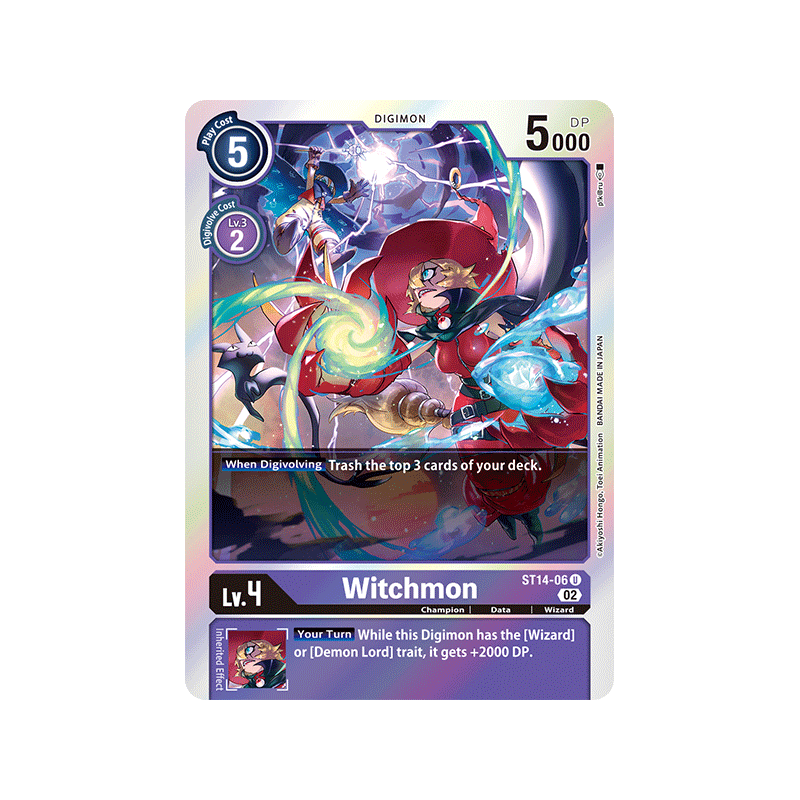 Digimon_TCG_ST14-06_Witchmon_Uncommon_Sinister_Order_Card_Game