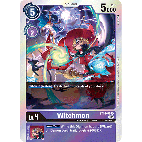 Digimon_TCG_ST14-06_Witchmon_Uncommon_Sinister_Order_Card_Game
