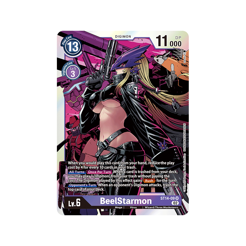 Digimon_TCG_ST14-09_BeelStarmon_Super_Rare_Sinister_Order_Card_Game